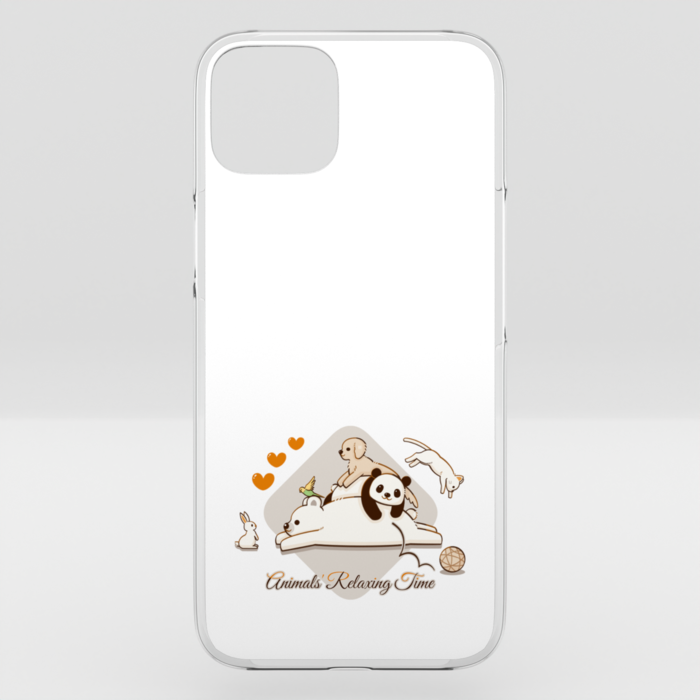 クリアiPhoneケース　白色　iPhone 15Plus